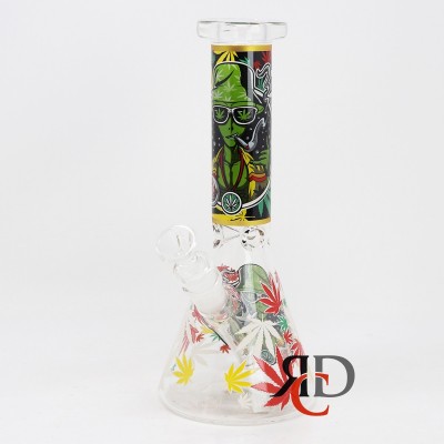 WATER PIPE GLOW IN DARK BEAKER WP1288 1CT